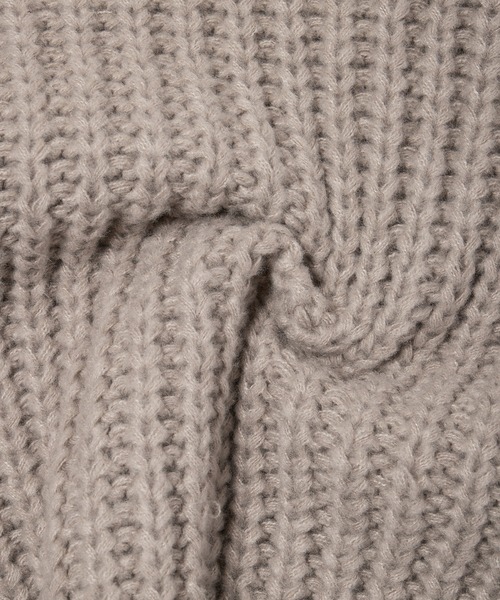 fifth（フィフス）の「袖ケーブルあぜ編みボリュームニット（ニット/セーター・レディース・グリーン/アイボリー/モカ・M）」の12枚目の写真