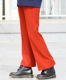 スラックス（レッド/赤色系・フレア・ブーツカット）ファッション通販