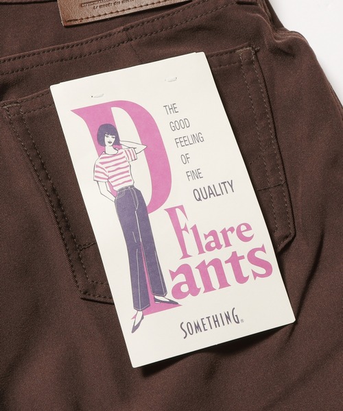 SOMETHING(サムシング)の「SOMETHING/サムシング FLARE PANTS フレアパンツ スラックス(スラックス・レディース・イエロー/レッド/ブラウン/グリーン/ブラック・M/XS/S)」の14枚目の写真
