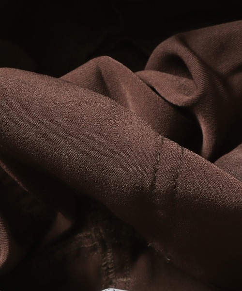 SOMETHING(サムシング)の「SOMETHING/サムシング FLARE PANTS フレアパンツ スラックス(スラックス・レディース・イエロー/レッド/ブラウン/グリーン/ブラック・M/XS/S)」の16枚目の写真