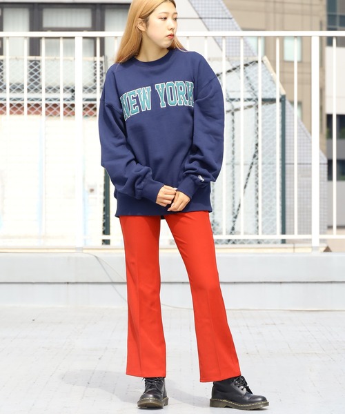 SOMETHING(サムシング)の「SOMETHING/サムシング FLARE PANTS フレアパンツ スラックス(スラックス・レディース・イエロー/レッド/ブラウン/グリーン/ブラック・M/XS/S)」の17枚目の写真