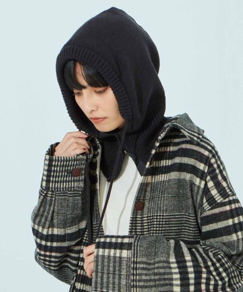 Settimissimo（セッティミッシモ）の「ニットバラクラバ（ニットキャップ/ビーニー・レディース・ブラック/ピンク/アイボリー・FREE）」の3枚目の写真