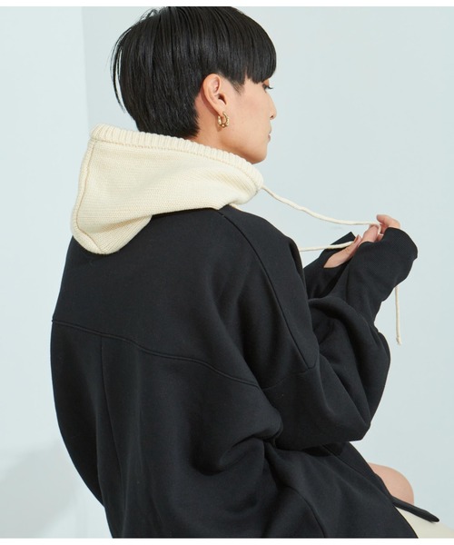 Settimissimo（セッティミッシモ）の「ニットバラクラバ（ニットキャップ/ビーニー・レディース・ブラック/ピンク/アイボリー・FREE）」の7枚目の写真