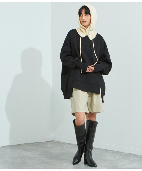 Settimissimo（セッティミッシモ）の「ニットバラクラバ（ニットキャップ/ビーニー・レディース・ブラック/ピンク/アイボリー・FREE）」の11枚目の写真