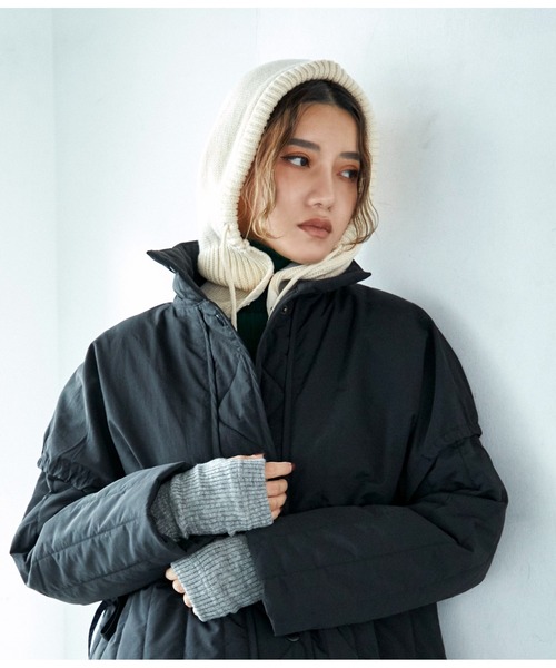 Settimissimo（セッティミッシモ）の「ニットバラクラバ（ニットキャップ/ビーニー・レディース・ブラック/ピンク/アイボリー・FREE）」の5枚目の写真