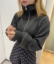 one after another NICE CLAUP | イニシャル刺繍入り ZIPアップ裏毛スウェット(スウェット)