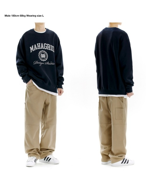 mahagrid/マハグリッド』AUTHENTIC SWEATSHIRT/カレッジロゴ