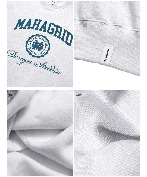 『mahagrid/マハグリッド』AUTHENTIC SWEATSHIRT/カレッジロゴ ロングスリーブスウェットシャツ（スウェット）｜MAHAGRID（マハグリッド）
