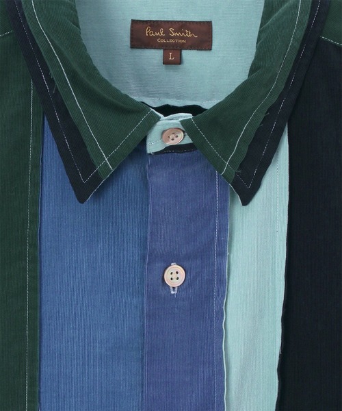 2022AW ポールスミス コレクション パッチワーク コーデュロイシャツ M Paul Smith COLLECTION（ポールスミスコレクション）の「パッチワーク