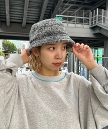 ウール混バケットハット