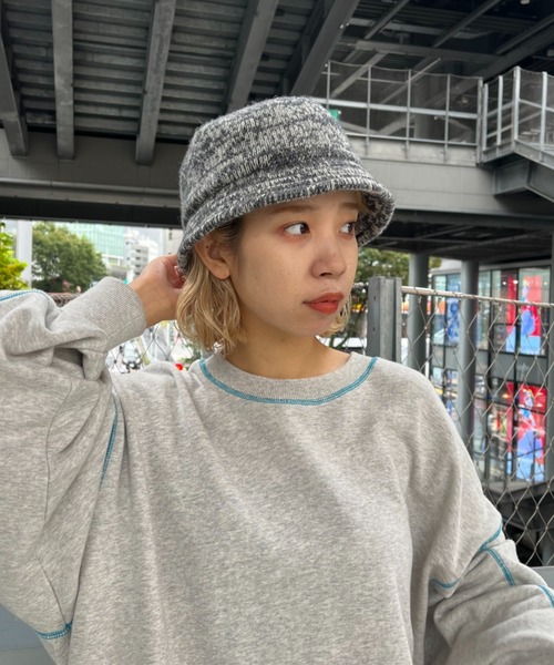 CIAOPANIC（チャオパニック）の「ウール混バケットハット（ハット・レディース・チャコールグレー/ホワイト/ブラウン・FREE）」の10枚目の写真