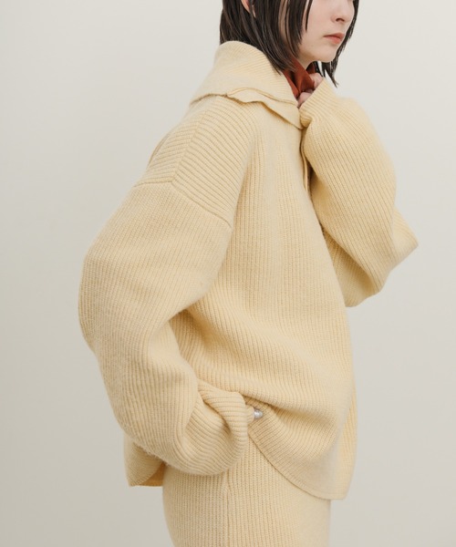 select MOCA（セレクトモカ）の「タートルネックニットスカートセットアップ（セットアップ・レディース・アイボリー/グレー/ブラック・FREE）」の12枚目の写真