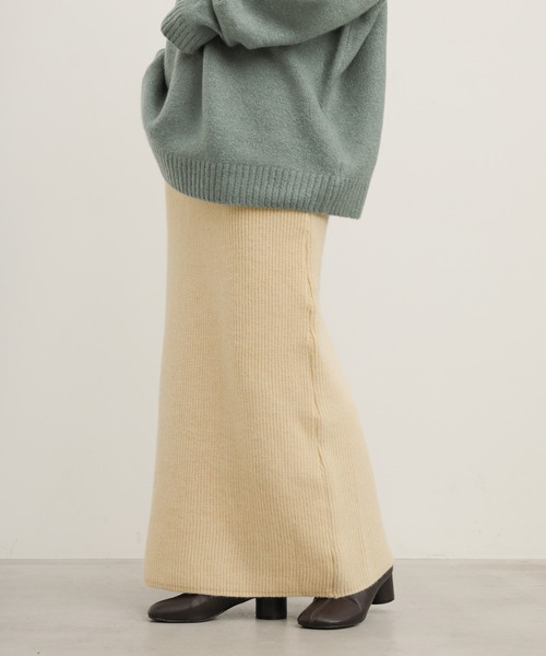 select MOCA（セレクトモカ）の「タートルネックニットスカートセットアップ（セットアップ・レディース・アイボリー/グレー/ブラック・FREE）」の21枚目の写真