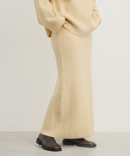 select MOCA（セレクトモカ）の「タートルネックニットスカートセットアップ（セットアップ・レディース・アイボリー/グレー/ブラック・FREE）」の14枚目の写真