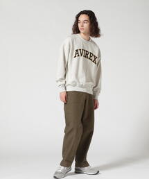 AVIREX | 《WEB&DEPOT限定》LOGO PATCHED CREW SWEAT / ロゴ パッチドクルースウェット(スウェット)