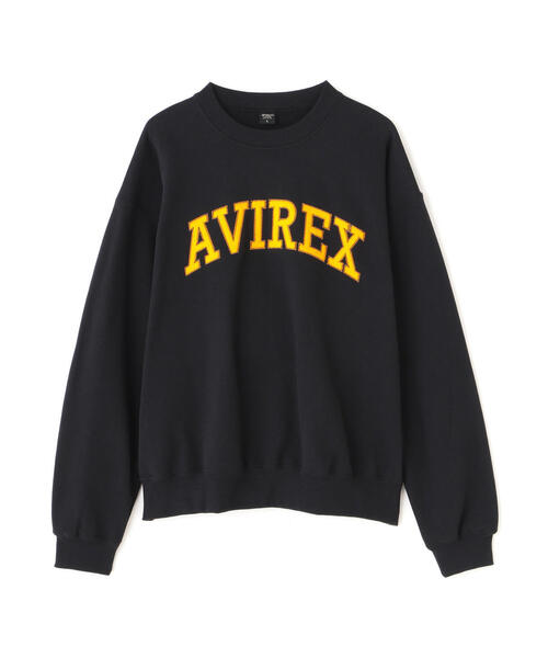 AVIREX（アヴィレックス）の「《WEB&DEPOT限定》LOGO PATCHED CREW SWEAT / ロゴ パッチドクルースウェット（スウェット・メンズ・ブラック/マスタード/その他5/レッド/ダークグリーン系・F/L/M/XL/XXL）」の7枚目の写真