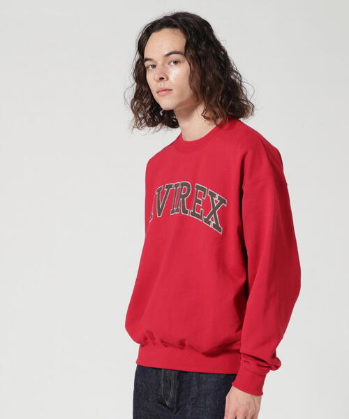 AVIREX（アヴィレックス）の「《WEB&DEPOT限定》LOGO PATCHED CREW SWEAT / ロゴ パッチドクルースウェット（スウェット・メンズ・ブラック/マスタード/その他5/レッド/ダークグリーン系・F/L/M/XL/XXL）」の10枚目の写真