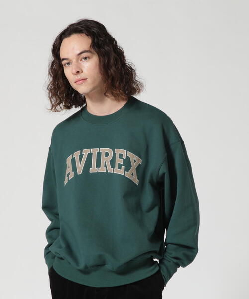 AVIREX（アヴィレックス）の「《WEB&DEPOT限定》LOGO PATCHED CREW SWEAT / ロゴ パッチドクルースウェット（スウェット・メンズ・ブラック/マスタード/その他5/レッド/ダークグリーン系・F/L/M/XL/XXL）」の21枚目の写真