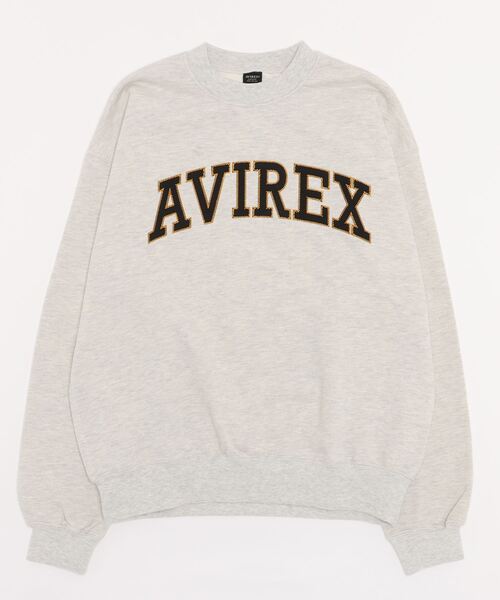 AVIREX（アヴィレックス）の「《WEB&DEPOT限定》LOGO PATCHED CREW SWEAT / ロゴ パッチドクルースウェット（スウェット・メンズ・ブラック/マスタード/その他5/レッド/ダークグリーン系・F/L/M/XL/XXL）」の17枚目の写真