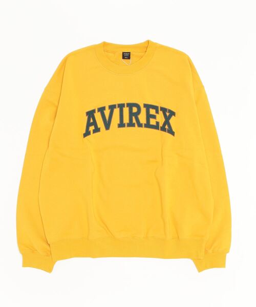 AVIREX（アヴィレックス）の「《WEB&DEPOT限定》LOGO PATCHED CREW SWEAT / ロゴ パッチドクルースウェット（スウェット・メンズ・ブラック/マスタード/その他5/レッド/ダークグリーン系・F/L/M/XL/XXL）」の18枚目の写真