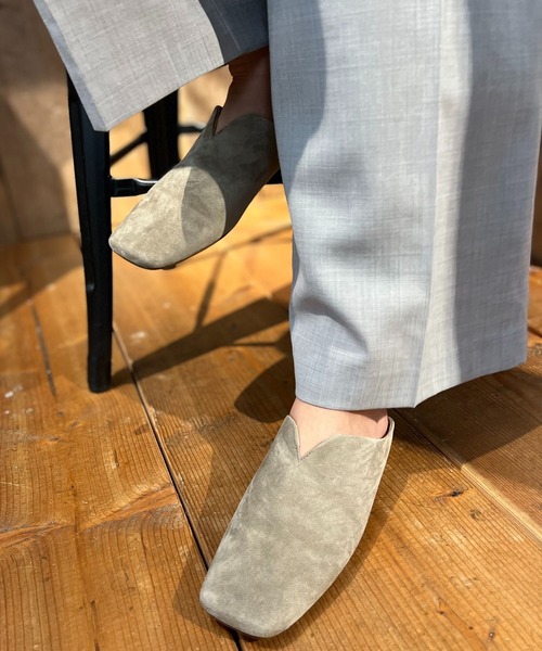 MOHI（モヒ）の「【MOHI】スクエアバブーシュ[OT]（スリッポン・レディース・グレー系その他/ホワイト・36inch/37inch/38inch）」の16枚目の写真