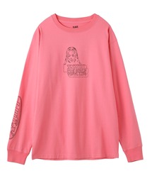 X-girl | FACE & LOGO STITCH L/S TEE(Tシャツ/カットソー)