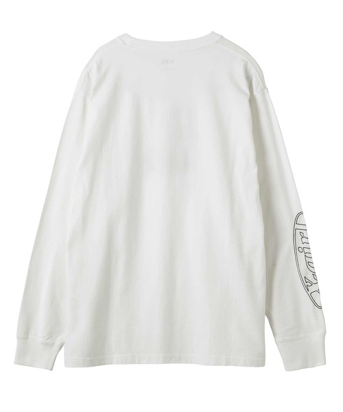 X-girl（エックスガール）の「FACE & LOGO STITCH L/S TEE（Tシャツ/カットソー・レディース・ブラック/ホワイト/ピンク・S/M/XL/L）」の5枚目の写真
