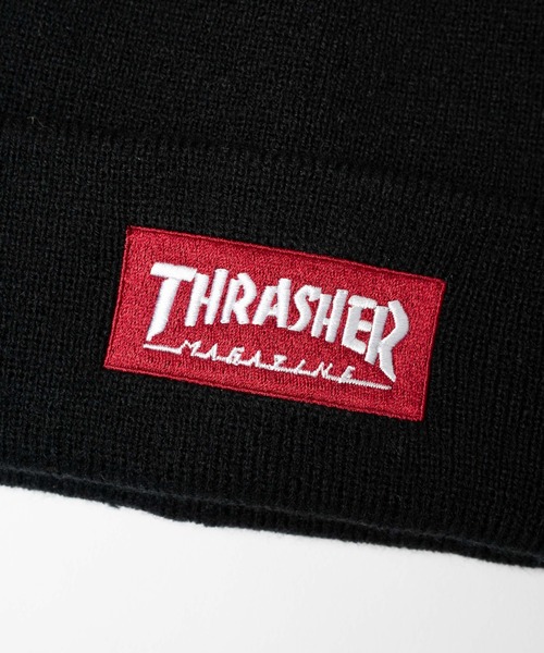 THRASHER(スラッシャー)の「WEGO/THRASHER BOX LOGO アクリルビーニー(ニットキャップ/ビーニー・メンズ・ブラック・FREE)」の7枚目の写真