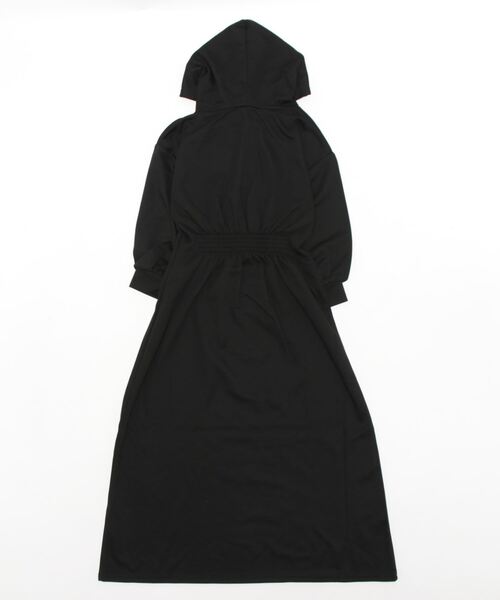 CECIL McBEE（セシルマクビー）の「ウエストタックフーディーワンピース（ワンピース・レディース・カーキ/グレイッシュベージュ/ブラック・MEDIUM/LARGE）」の4枚目の写真