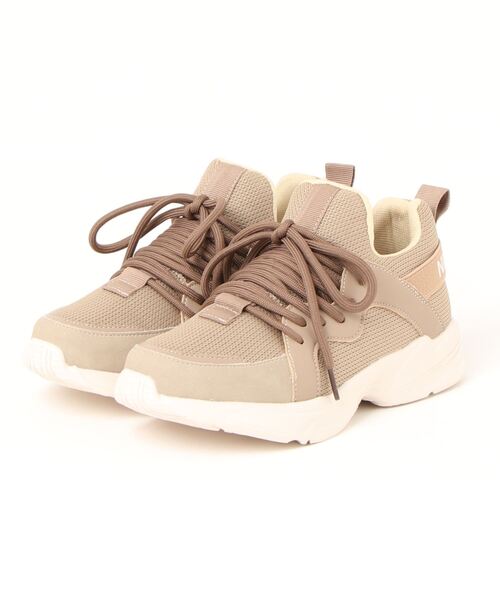 NICE CLAUP（ナイスクラップ）の「《NICE CLAUP》NC213（スニーカー・レディース・ベージュ系その他/ブラック/ホワイト×グレー/ピンク/ホワイト・M/LL/S/L）」の4枚目の写真