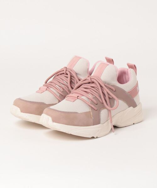 NICE CLAUP（ナイスクラップ）の「《NICE CLAUP》NC213（スニーカー・レディース・ベージュ系その他/ブラック/ホワイト×グレー/ピンク/ホワイト・M/LL/S/L）」の5枚目の写真