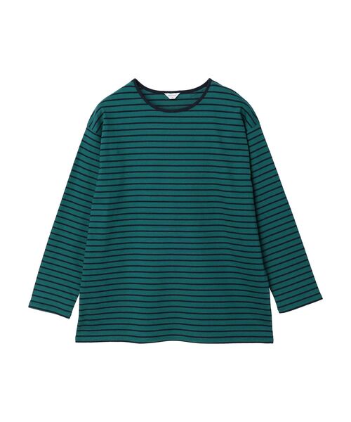 AMERICAN HOLIC(アメリカンホリック)の「クルーネックボーダーロングプルオーバー(Tシャツ/カットソー・レディース・ピンク/ネイビー/サックスブルー/ミント/グリーン/ラベンダー/ブルーグリーン/ブラック・M/L)」の15枚目の写真