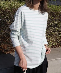 AMERICAN HOLIC | クルーネックボーダーロングプルオーバー(Tシャツ/カットソー)