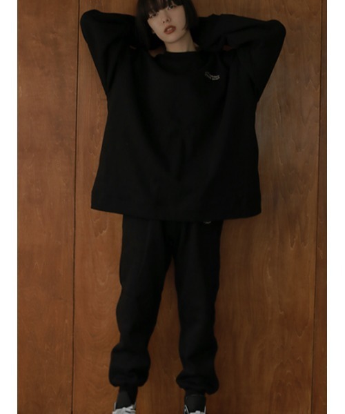 AMAIL(アマイル)の「AM holiday sweat pants(スウェットパンツ・レディース・ピンク/ブラック/グレー・FREE)」の17枚目の写真
