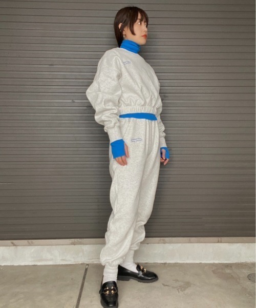 AMAIL(アマイル)の「AM holiday sweat pants(スウェットパンツ・レディース・ピンク/ブラック/グレー・FREE)」の9枚目の写真