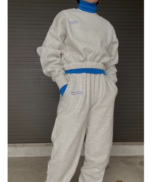 AMAIL(アマイル)の「AM holiday sweat pants(スウェットパンツ・レディース・ピンク/ブラック/グレー・FREE)」の8枚目の写真