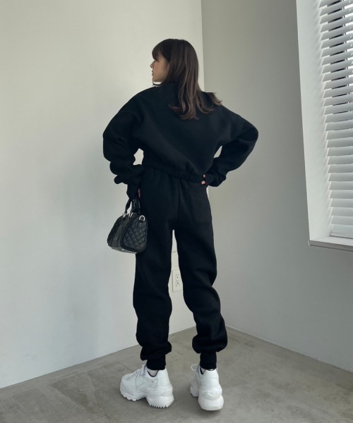 AMAIL(アマイル)の「AM holiday sweat pants(スウェットパンツ・レディース・ピンク/ブラック/グレー・FREE)」の4枚目の写真