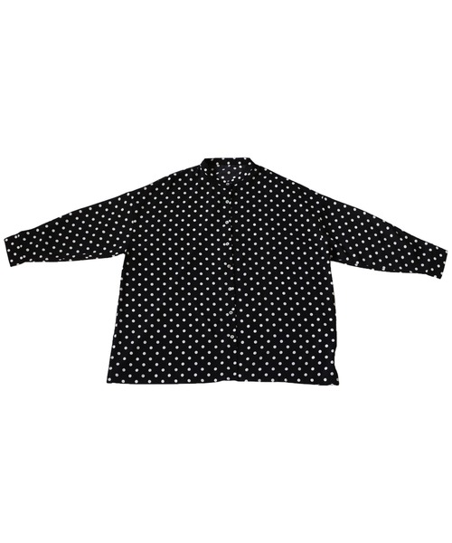 antiqua（アンティカ）の「マニッシュドット柄シャツ（シャツ/ブラウス・レディース・ブラック/マルチ・FREE）」の22枚目の写真