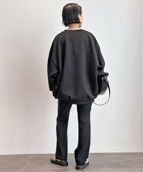 PRE_(プレ)の「《追加》【PRE_/プレ】ビッグスリーブスウェット(スウェット・レディース・ブラック/チャコールグレー・FREE)」の19枚目の写真
