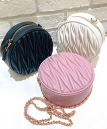 キルティング丸型ショルダー