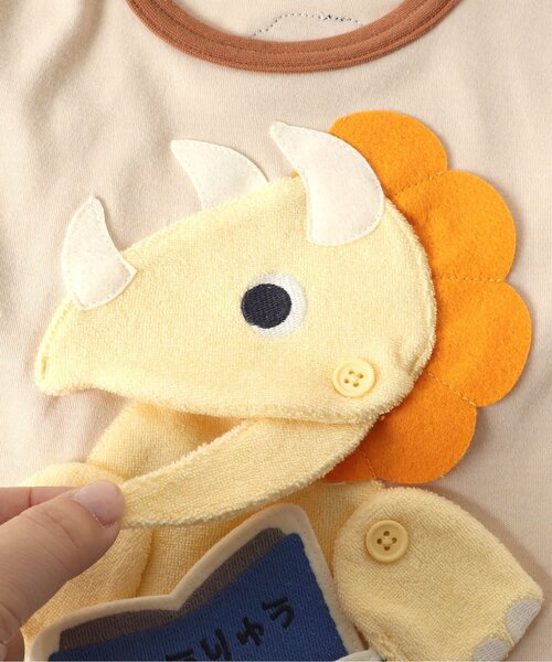 BIT'Z（ビッツ）の「4色2柄恐竜マスコットギミックTシャツ（Tシャツ/カットソー・キッズ・レモンイエロー/ベージュ/キナリ/ミント・95/100/90/120/80/110）」の11枚目の写真