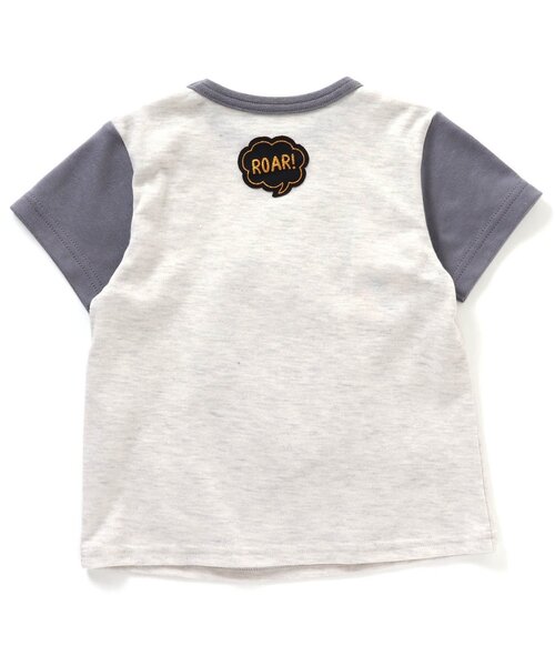 BIT'Z（ビッツ）の「4色2柄恐竜マスコットギミックTシャツ（Tシャツ/カットソー・キッズ・レモンイエロー/ベージュ/キナリ/ミント・95/100/90/120/80/110）」の8枚目の写真