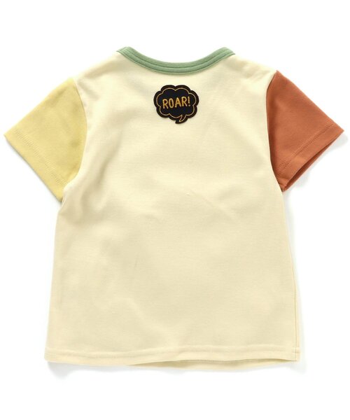 BIT'Z（ビッツ）の「4色2柄恐竜マスコットギミックTシャツ（Tシャツ/カットソー・キッズ・レモンイエロー/ベージュ/キナリ/ミント・95/100/90/120/80/110）」の9枚目の写真