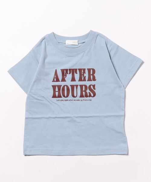 b・ROOM（ビールーム）の「【型崩れしないやわらかコットン】選べる10パターンオリジナルプリントTシャツ（Tシャツ/カットソー・キッズ・パープル/グレイッシュベージュ/アイボリー/グリーン/ネイビー/チャコール/ミント/モカ/ブルーグレー/イエロー・110cm/120cm/130cm/140cm/100cm/150cm）」の16枚目の写真