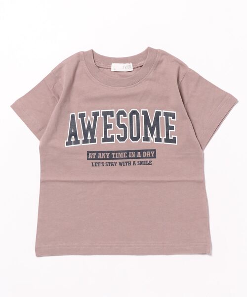 b・ROOM（ビールーム）の「【型崩れしないやわらかコットン】選べる10パターンオリジナルプリントTシャツ（Tシャツ/カットソー・キッズ・パープル/グレイッシュベージュ/アイボリー/グリーン/ネイビー/チャコール/ミント/モカ/ブルーグレー/イエロー・110cm/120cm/130cm/140cm/100cm/150cm）」の14枚目の写真