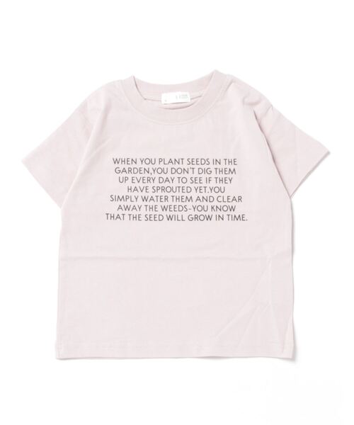 b・ROOM（ビールーム）の「【型崩れしないやわらかコットン】選べる10パターンオリジナルプリントTシャツ（Tシャツ/カットソー・キッズ・パープル/グレイッシュベージュ/アイボリー/グリーン/ネイビー/チャコール/ミント/モカ/ブルーグレー/イエロー・110cm/120cm/130cm/140cm/100cm/150cm）」の13枚目の写真