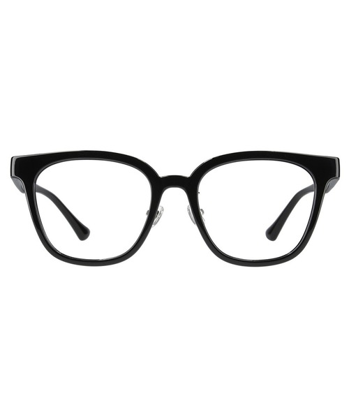 Zoff（ゾフ）の「ウェリントン型 クリアレンズサングラス｜Zoff UV (UV100%カット) ｜ 黒縁メガネ（メガネ・レディース・ブラック/ダークグレー・FREE）」の4枚目の写真