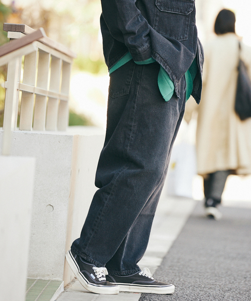 JOURNAL STANDARD（ジャーナルスタンダード）の「デニムトレイルバルーンパンツ2（デニムパンツ・メンズ・ネイビー/コバルトブルー/ブラック系その他/アイボリー・LARGE/SMALL/MEDIUM）」の8枚目の写真