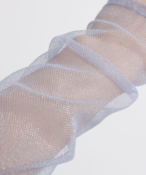 I am I in fact...(アイアムアイインファクト)の「Glitter tulle タートルインナー(Tシャツ/カットソー・レディース・ホワイト/サックスブルー/オレンジ/シルバー/ピンク・FREE)」の17枚目の写真