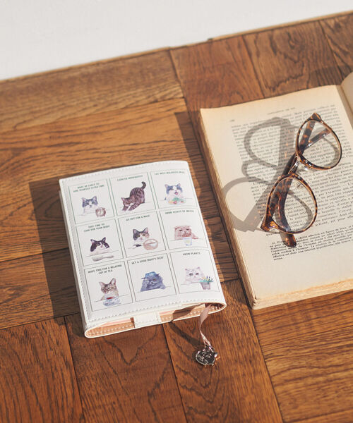 Afternoon Tea（アフタヌーンティー）の「ブックカバー/Cat's NapTime（ステーショナリー・レディース・ホワイト・ONE SIZE）」の3枚目の写真